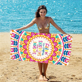 Printed Beach Towel Double - Faced Fleece Quick - Drying Beach Towel | PRUSES - PRUSES