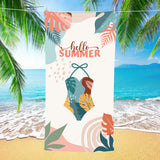 Printed Pattern Beach Towel | PRUSES - PRUSES