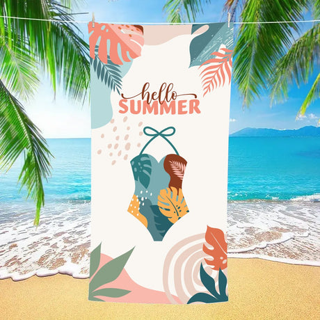 Printed Pattern Beach Towel | PRUSES - PRUSES