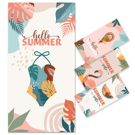 Printed Pattern Beach Towel | PRUSES - PRUSES