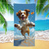Puppy Picture Beach Towel | PRUSES - PRUSES