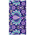 Purple Peacock Pattern Beach Towel | PRUSES - PRUSES