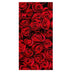 Red Rose Pattern Beach Towel | PRUSES - PRUSES