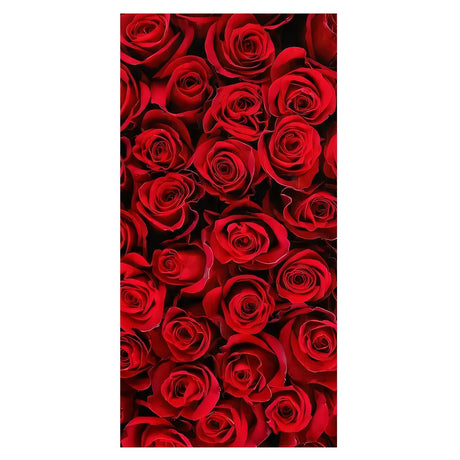 Red Rose Pattern Beach Towel | PRUSES - PRUSES