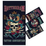 Retro Creative Skull Halloween Beach Towel - PRUSES