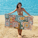 Retro Double - Faced Fleece Quick - Drying Beach Towel | PRUSES - PRUSES
