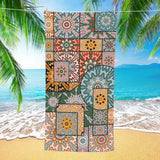 Retro Double - Faced Fleece Quick - Drying Beach Towel | PRUSES - PRUSES