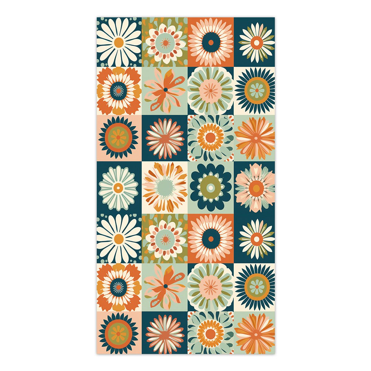 Retro Print Double - Faced Fleece Beach Towel | PRUSES - PRUSES