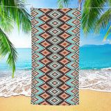 Retro Rectangular Beach Towel | PRUSES - PRUSES