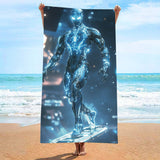 Robot Double - Faced Fleece Beach Towel | PRUSES - PRUSES