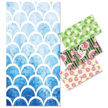 Scale Pattern Double - Faced Fleece Beach Towel | PRUSES - PRUSES