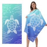 Sea Turtle Ocean Beach Microfiber Towel | PRUSES - PRUSES