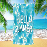 Seawater Pattern Double - Faced Fleece Beach Towel | PRUSES - PRUSES