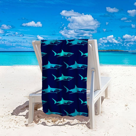 Shark Picture Beach Towel | PRUSES - PRUSES