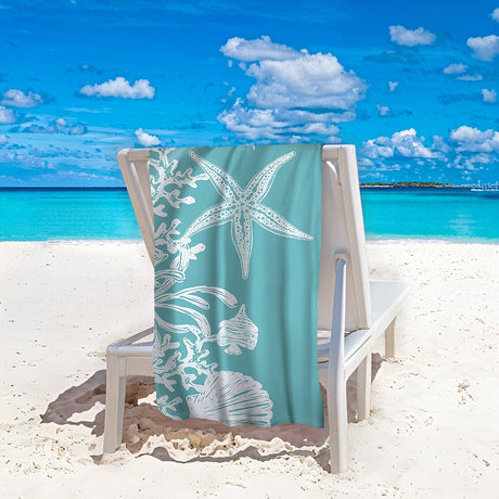 Starfish Sun Protection Beach Towel | PRUSES - PRUSES