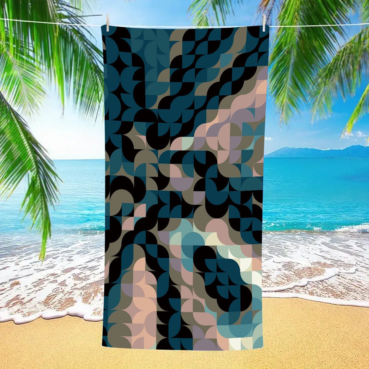 Street Art Inspired Double - Faced Fleece Beach Towel | PRUSES - PRUSES