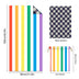 Striped Double - faced fleece Reversible Beach Towel | PRUSES - PRUSES
