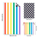 Striped Double - faced fleece Reversible Beach Towel | PRUSES - PRUSES