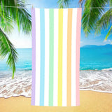 Striped Double - faced fleece Reversible Beach Towel | PRUSES - PRUSES
