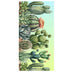 Summer Cactus Print Double - Faced Fleece Beach Towel | PRUSES - PRUSES
