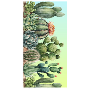 Summer Cactus Print Double - Faced Fleece Beach Towel | PRUSES - PRUSES
