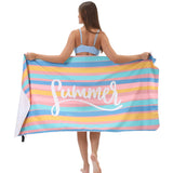 Summer Colorful Striped Beach Towel | PRUSES - PRUSES
