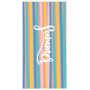 Summer Colorful Striped Beach Towel | PRUSES - PRUSES