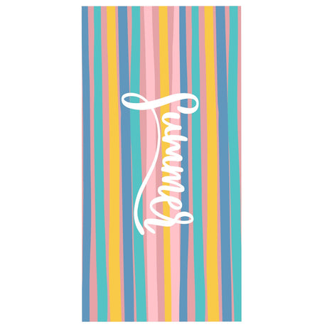 Summer Colorful Striped Beach Towel | PRUSES - PRUSES