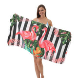 Summer Flamingo Travel Beach Towel | PRUSES - PRUSES