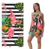 Summer Flamingo Travel Beach Towel | PRUSES - PRUSES