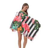 Summer Flamingo Travel Beach Towel | PRUSES - PRUSES