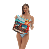 Sunglasses Crab Drawstring Beach Towel | PRUSES - PRUSES