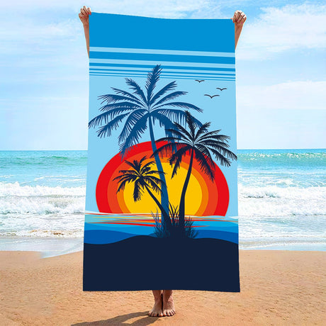 Sunset Print Beach Towel | PRUSES - PRUSES