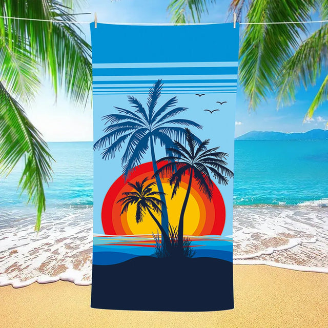 Sunset Print Beach Towel | PRUSES - PRUSES