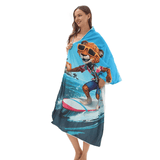 Surf Cheetah Drawstring beach towel | PRUSES - PRUSES
