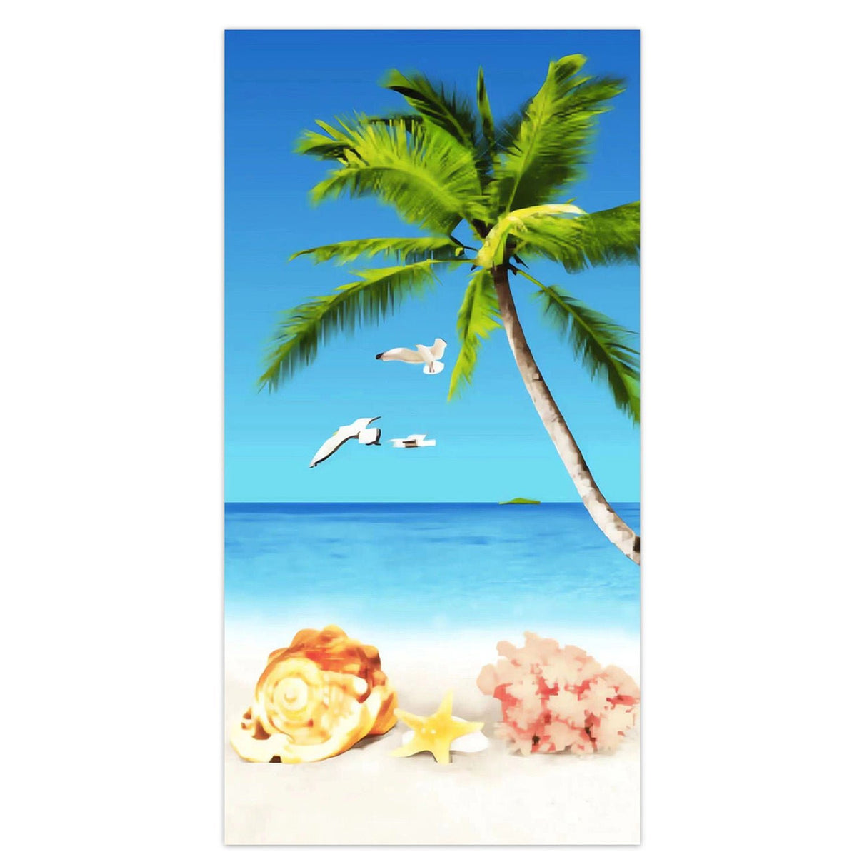 Tropical Tree Pattern Towel | PRUSES - PRUSES