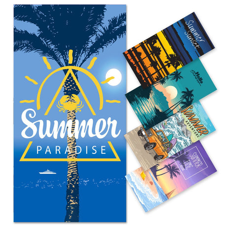 Tropical Vacation Double - Faced Fleece Beach Towel | PRUSES - PRUSES