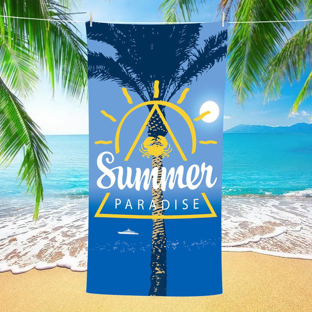 Tropical Vacation Double - Faced Fleece Beach Towel | PRUSES - PRUSES