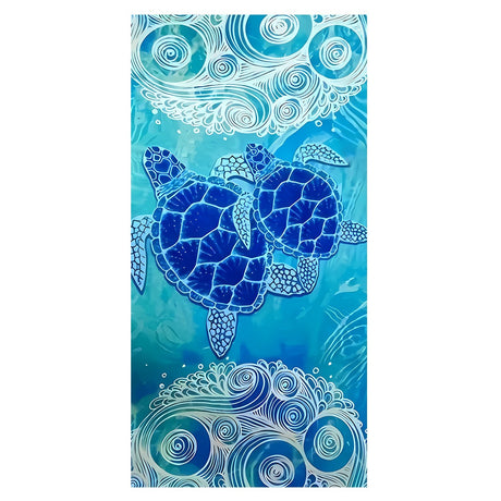 Turtle Print Beach Towel | PRUSES - PRUSES