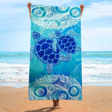 Turtle Print Beach Towel | PRUSES - PRUSES