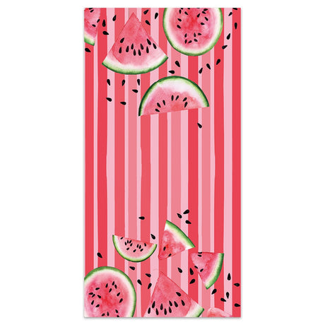 Watermelon Stripes Double - Faced Fleece Quick - Drying Beach Towel | PRUSES - PRUSES