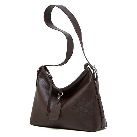 Women Brown Large Tote Bags Simple Crossbody Bags | PRUSES - PRUSES