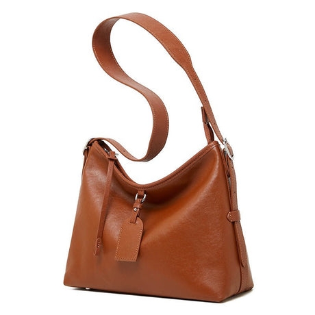Women Brown Large Tote Bags Simple Crossbody Bags | PRUSES - PRUSES