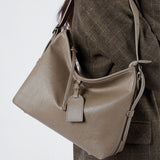Women Brown Large Tote Bags Simple Crossbody Bags | PRUSES - PRUSES