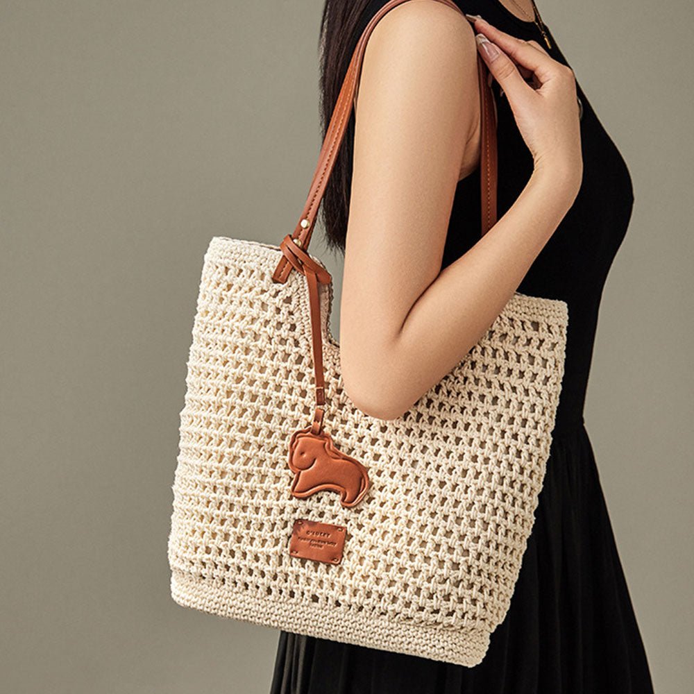 Women Hand - Woven Beach Tote Bag | PRUSES - PRUSES