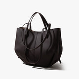 Women Leather Dumpling Shape Tote Bags Shouder Handbags | PRUSES - PRUSES