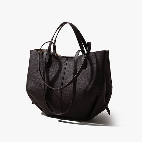 Women Leather Dumpling Shape Tote Bags Shouder Handbags | PRUSES - PRUSES