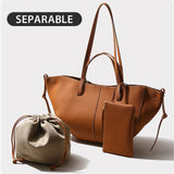 Women Leather Dumpling Shape Tote Bags Shouder Handbags | PRUSES - PRUSES