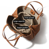 Women Leather Dumpling Shape Tote Bags Shouder Handbags | PRUSES - PRUSES