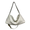 Women Leather Woven Large Tote Bags Zipper Chain Bags | PRUSES - PRUSES